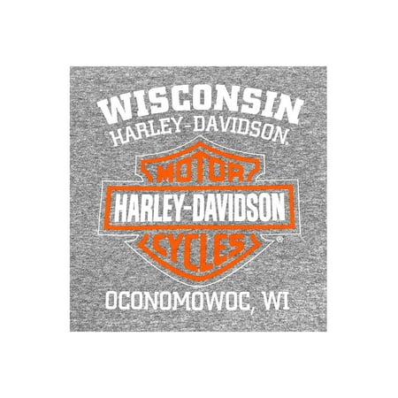 Gray Hoodie 30296654 Harley-Davidson Mens Hooded Sweatshirt Willie G Skull